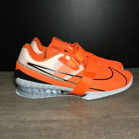 nike romaleos 4 black and orange